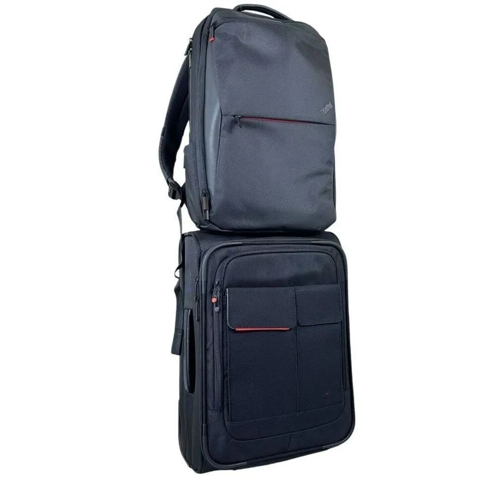 Lenovo Thinkpad Professional Backpack & Wheeled Carry-on Bag Set NWOT